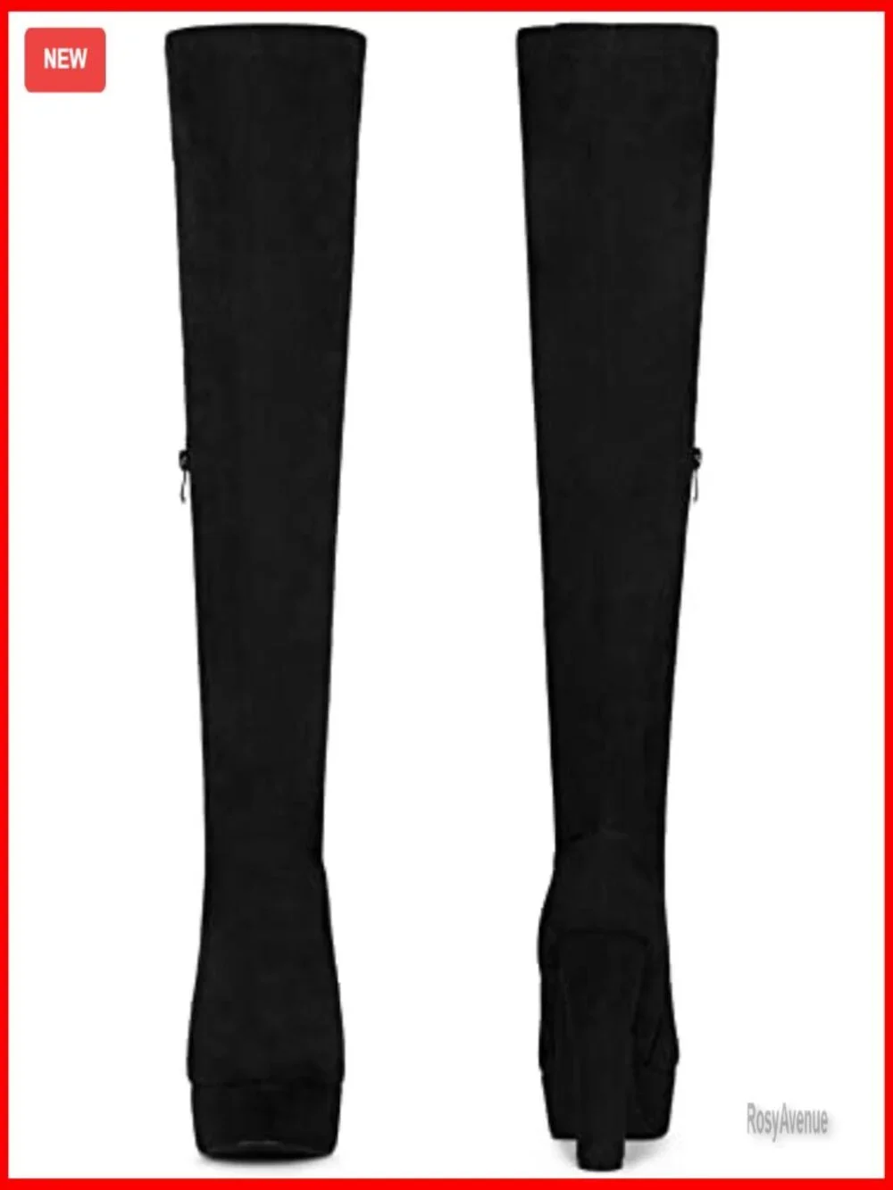 Platform Chunky Heel Over the Knee Thigh High Boots
